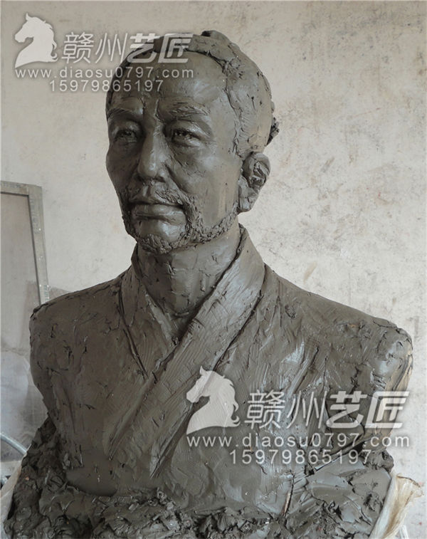 赣州雕塑鲁班雕像泥稿