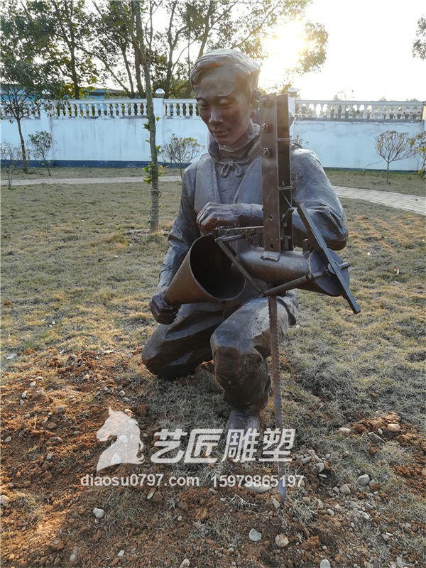 赣州水文局雕塑 水文局人物雕塑
