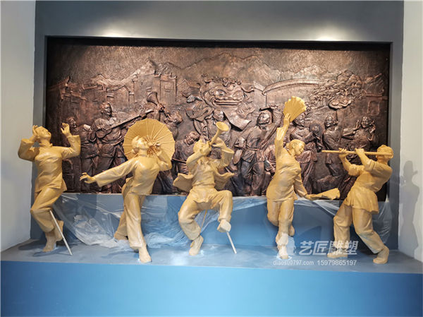 江西（赣县）客家博物院客家采茶戏雕塑