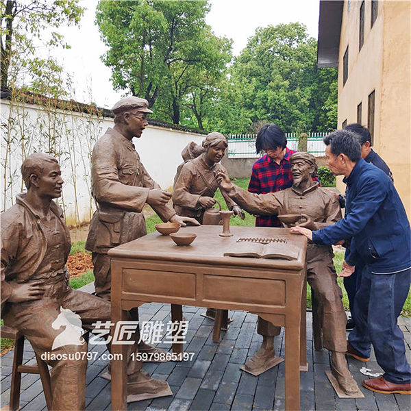 赣州铸铜雕塑厂 瑞金红军雕塑
