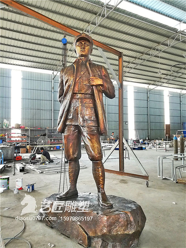 赣州铸铜雕塑厂家 江西红色文化雕塑