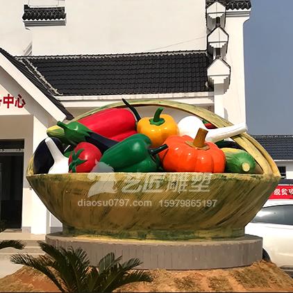 赣县五云 玻璃钢蔬菜雕塑
