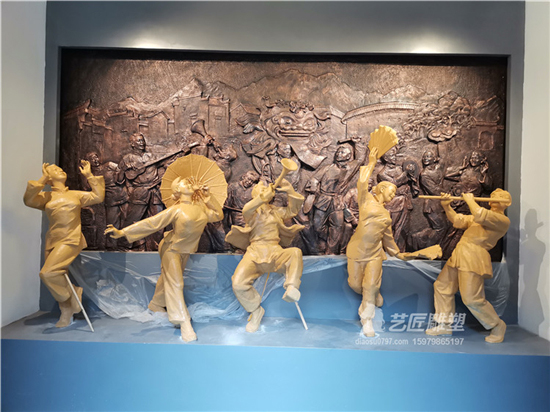 江西（赣县）客家博物院客家采茶戏雕塑