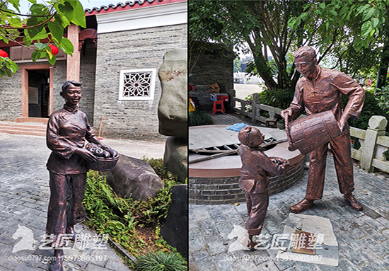 江西（赣县）客家博物院—打井水人物雕塑